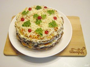 Печеночный торт из куриной печени 